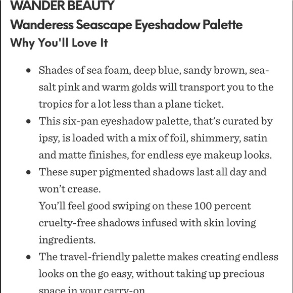 Wander Beauty Wanderess Seascape Eyeshadow Palette - Picture 8 of 8
